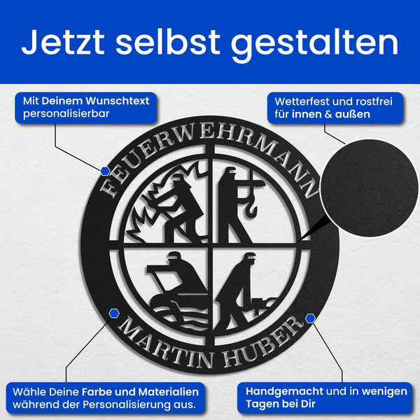Signet Schild -Â Feuerwehr Schild