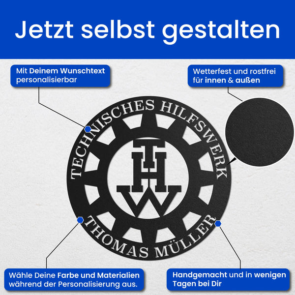 THW Schild Steelmonks