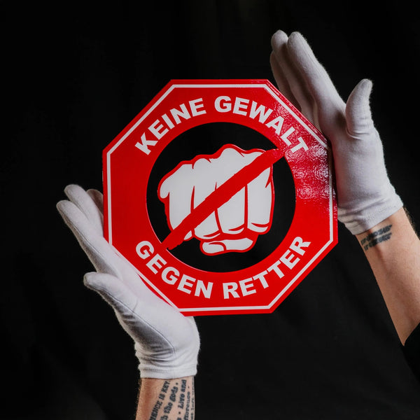 Keine Gewalt Schild