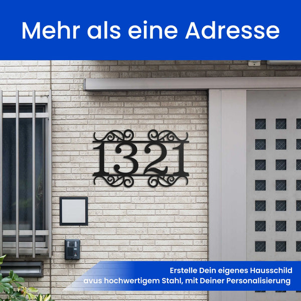 Hausnummer Verziert - Hausnummer