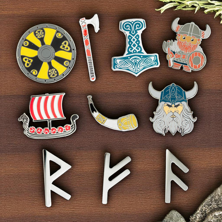 Nordische Wikinger Anstecker Kollektion