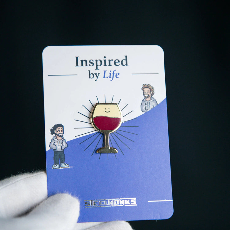 Lustige Freizeit Anstecker Steelmonks