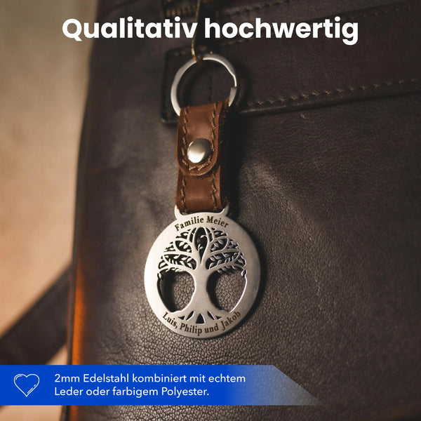 Junger Baum Schlüsselanhänger Steelmonks