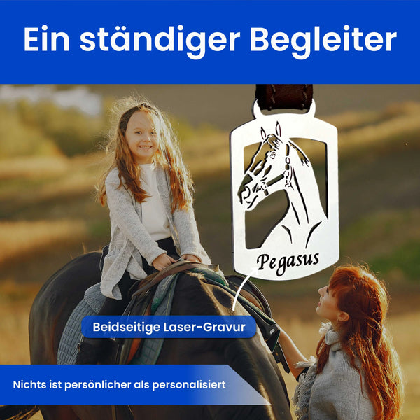 Pferdeportrait Anhänger Steelmonks