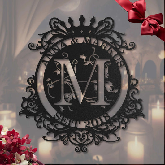 Monogramm mit Krone Steelmonks
