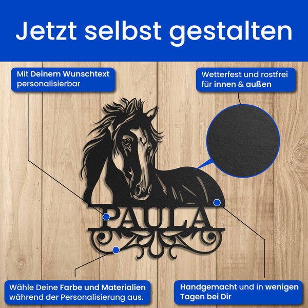 Zwinkerndes Pferd Steelmonks