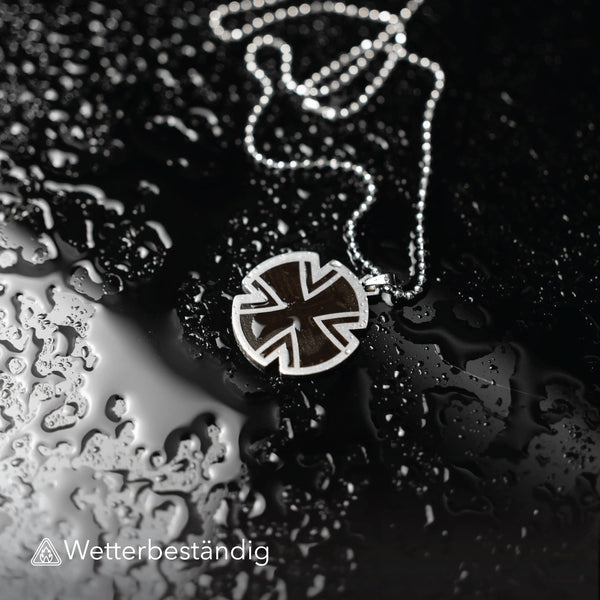 Eisernes Kreuz Halskette (Schwarz) Steelmonks