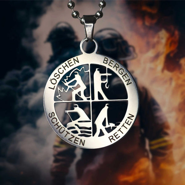 Großes Signet Set (Schild, Anhänger, Kette, Kartenhalter, Zippo) Steelmonks