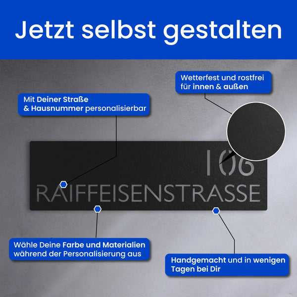 Modernes Straßenschild (Schild) - Straßenschild