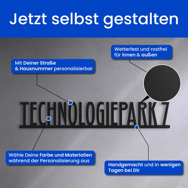 Straßenschild Modern - Straßenschild