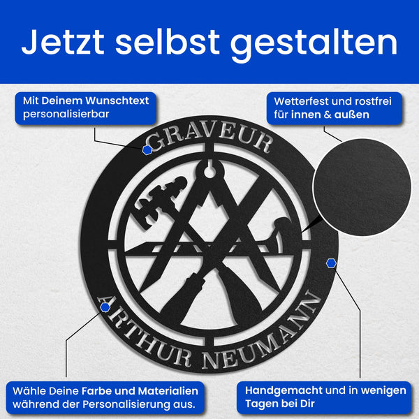 Graveur - Zunft-Schilder