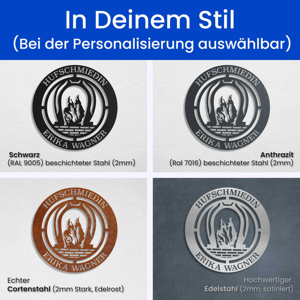 Hufschmied - Zunft-Schilder
