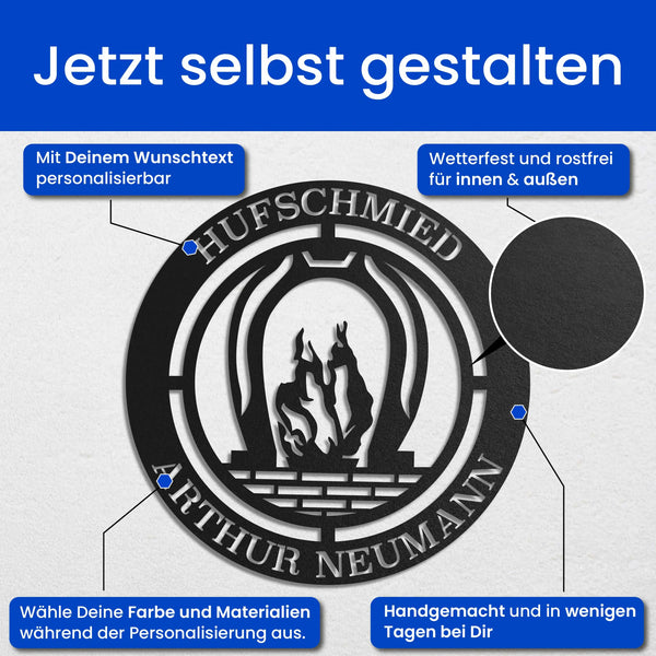 Hufschmied - Zunft-Schilder