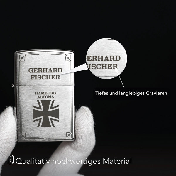 Eisernes Kreuz Feuerzeug (Zippo®) Steelmonks