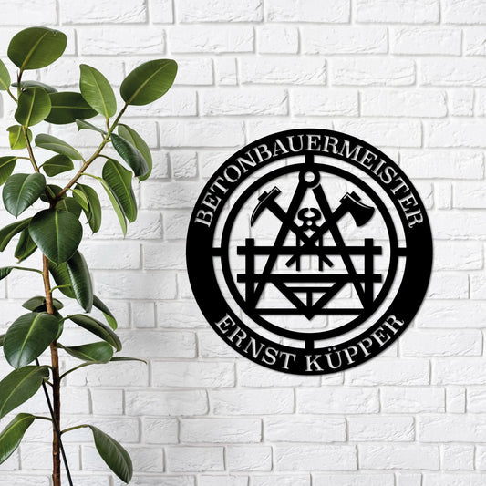 Das Zunftzeichen des Betonbauers: Symbol für Handwerk und Tradition
