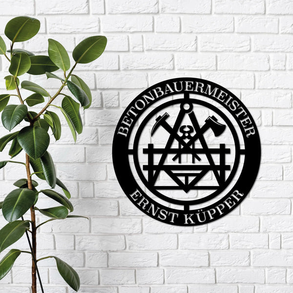Das Zunftzeichen des Betonbauers: Symbol für Handwerk und Tradition