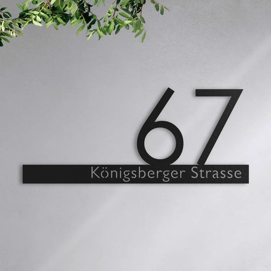Modernes Straßenschild
