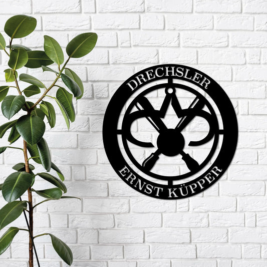 Das Zunftzeichen des Drechslers: Symbol für Handwerk und Tradition - Steelmonks