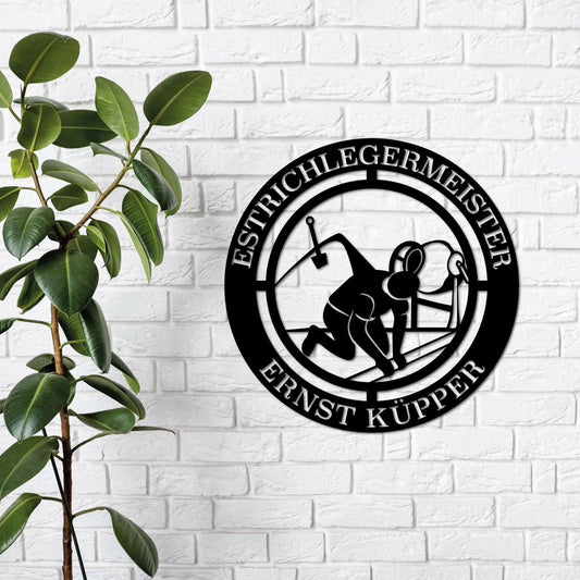 Das Zunftzeichen des Estrichlegers: Symbol für Handwerk und Präzision