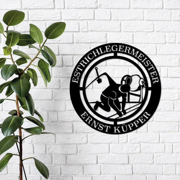 Das Zunftzeichen des Estrichlegers: Symbol für Handwerk und Präzision