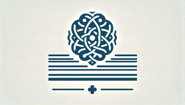 stilisiertes eingeschränktes guild abzeichen als minimalistische vektorgrafik mit symbolik fuer kulinarisches handwerk auf weissem hintergrund