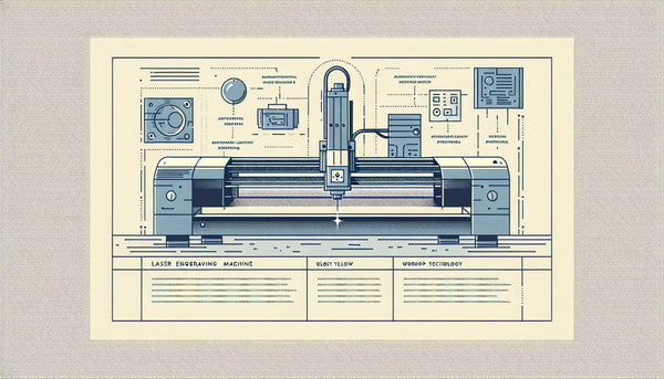 lasergravurmaschine werkstatt werkzeug einfache vektorgrafik edelstahl gravur minimalistisch