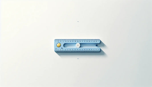 Folding ruler as clear vector illustration on light background with minimal tradition handwerk tool