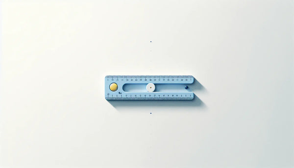 Folding ruler as clear vector illustration on light background with minimal tradition handwerk tool