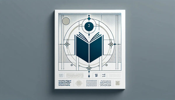 offenes buch symbol als reduzierte vektorgrafik in blau auf hellem hintergrund mit text zu vielfalt kultureller literatur