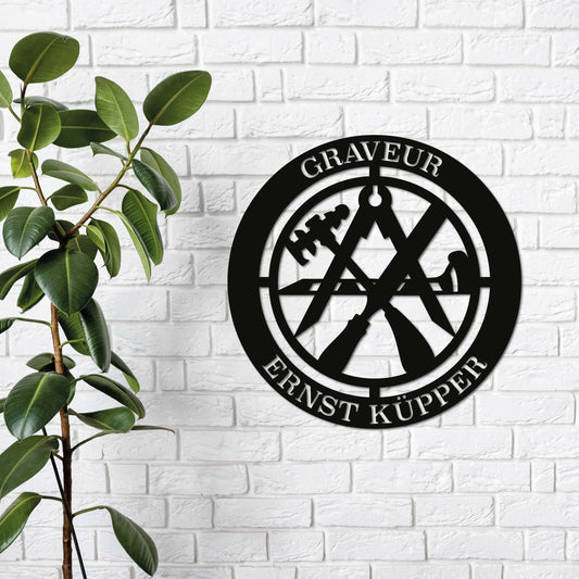 Das Zunftzeichen des Graveurs: Symbol für Präzision und Kunstfertigkeit
