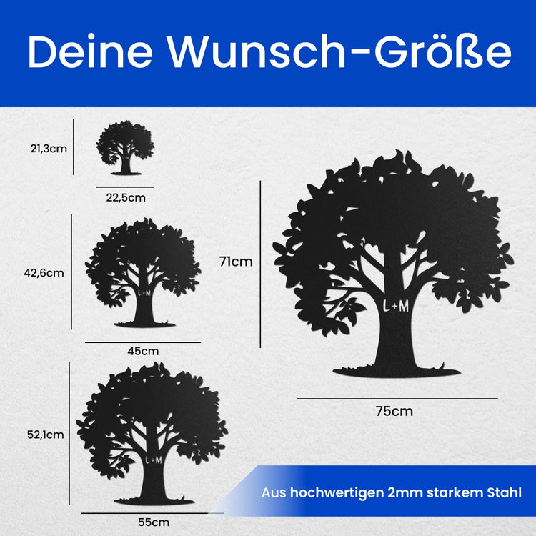 Großer Baum -  Baum Schild