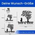 Pärchen vorm Baum -  Baum Schild