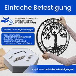 Mutter Natur -  Baum Schild