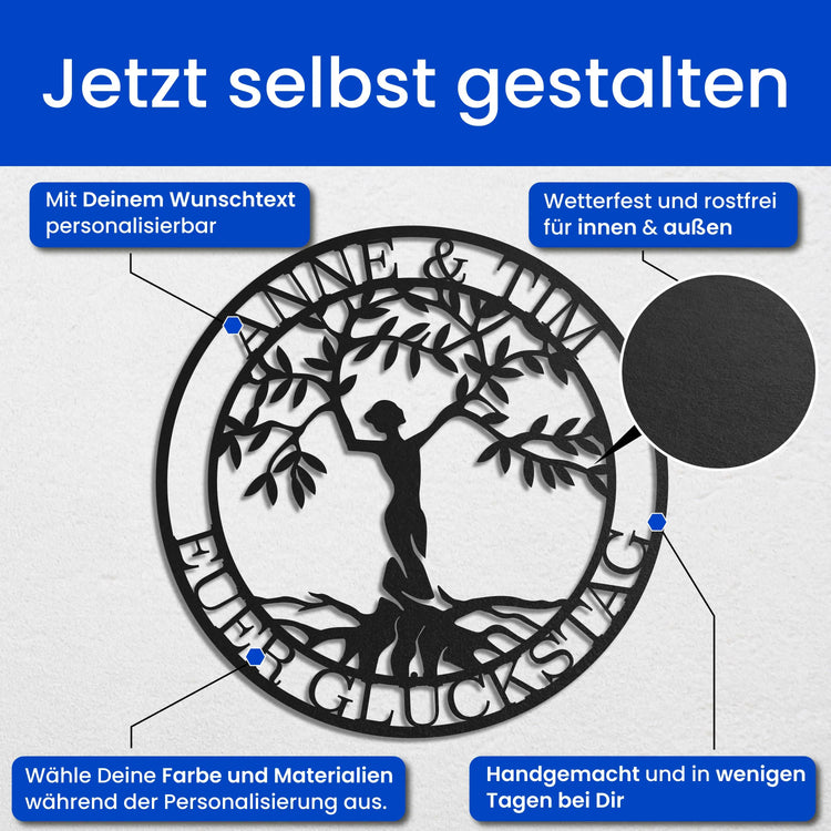 Mutter Natur -  Baum Schild