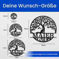 Baum des Lebens -  Baum Schild