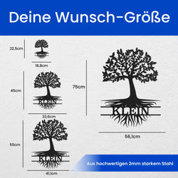 Offener Baum -  Baum Schild