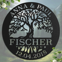 Familienschild Baum des Lebens -  Baum Schild