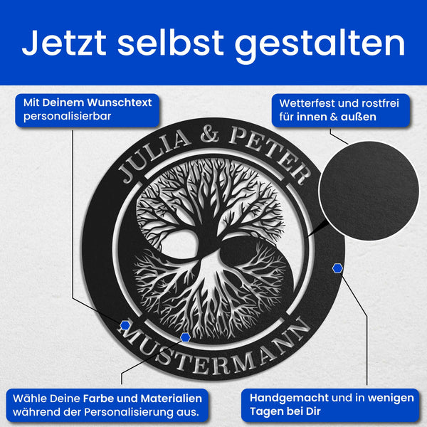 Yin und Yang Baum - Geschenk für Freund