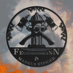 Feuerwehr on Fire -  Feuerwehr Schild