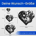 Brennende Liebe -  Feuerwehr Schild