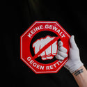 Keine Gewalt Schild Steelmonks