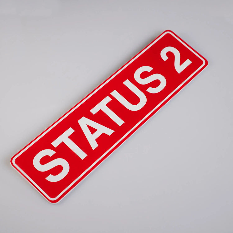 Status 2 Schild Steelmonks