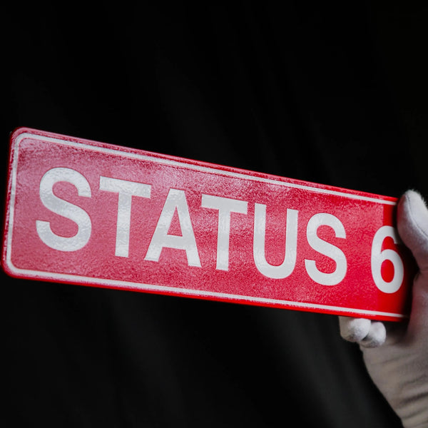 Status 6 Schild Steelmonks