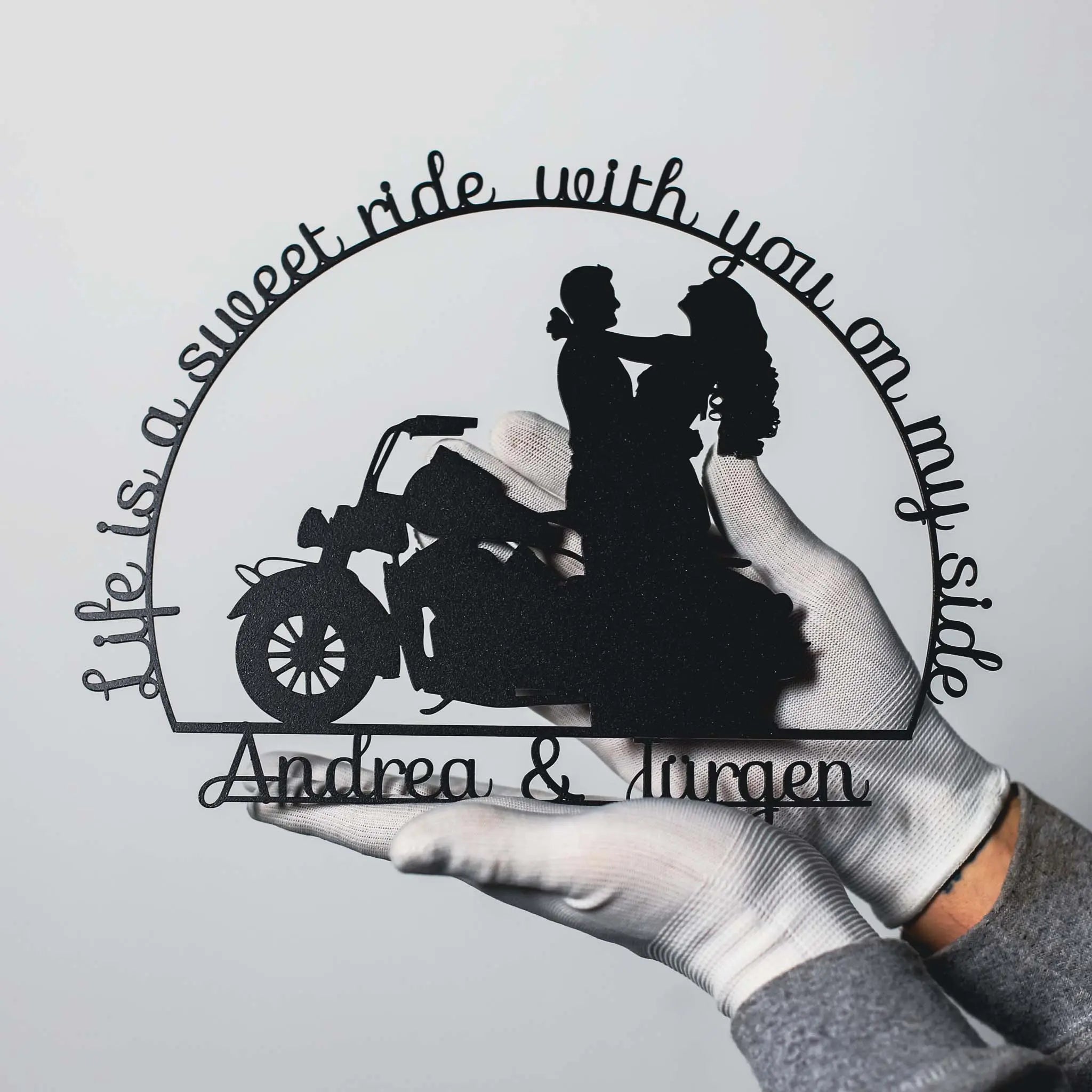 Life is a sweet ride -  Motorrad Schild