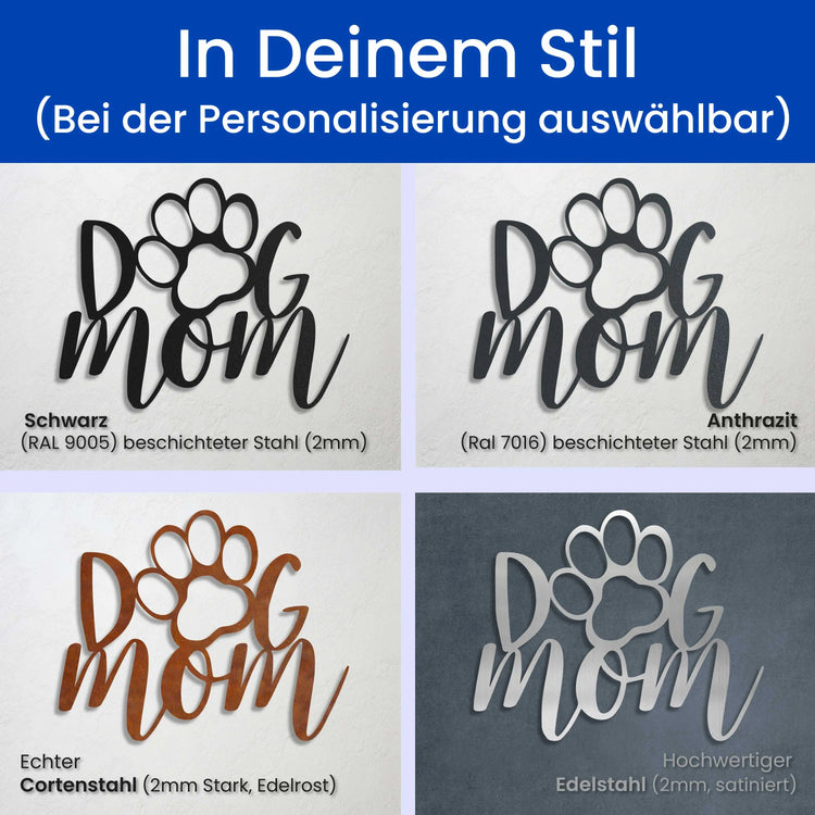 Dog Mom -  Hunde Schild