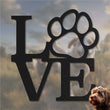 Love Pfote -  Hunde Schild