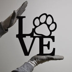 Love Pfote -  Hunde Schild