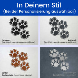 Pfoten -  Hunde Schild