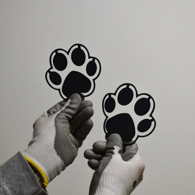 pfoten handschuh hund Hundpfote aus Stahl – 4er-Set, Perfekt als Geschenk – Steelmonks