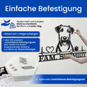 Hund mit Pfoten -  Hunde Schild